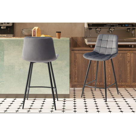 GOLDEN-Tabouret de bar (lot de 2)