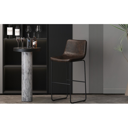 MANCIA-Tabouret de bar (lot de 2)