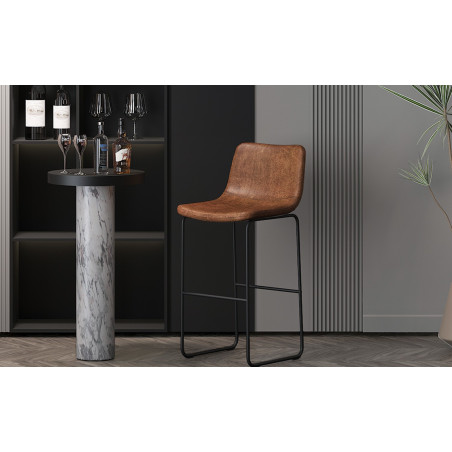 MANCIA-Tabouret de bar (lot de 2)