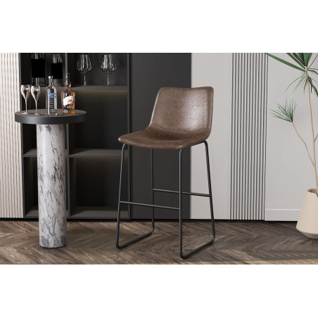 MANCIA-Chaise de comptoir (lot de 2)