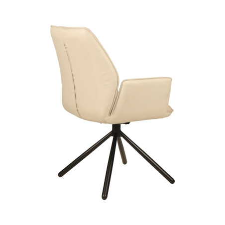 VANCOUVER-Fauteuil de séjour pivotant Brique (lot de 2) 