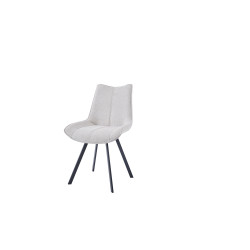 TOKYO-Chaise de séjour pivotante Beige (lot de 2) Couleur:Beige