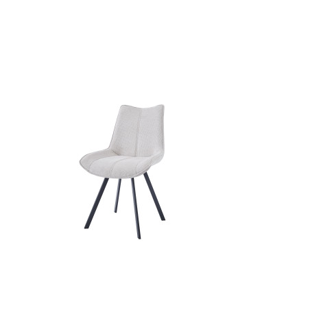 TOKYO-Chaise de séjour pivotante Beige (lot de 2) Couleur:Beige