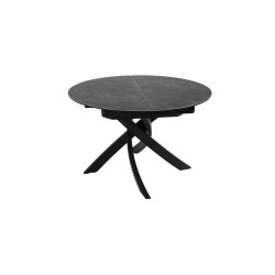 PERTH - Table de séjour ronde 1 allonge centrale de 40