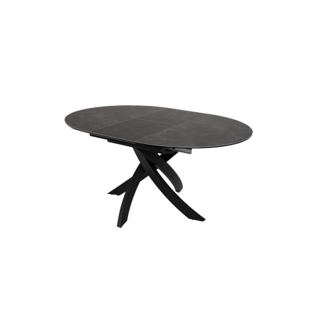 PERTH - Table de séjour ronde 1 allonge centrale de 40