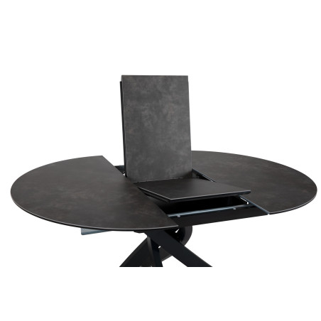 PERTH - Table de séjour ronde 1 allonge centrale de 40