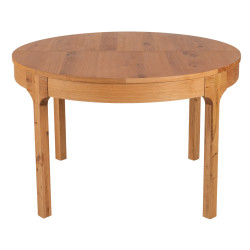 RONDE - Table de séjour ronde avec allonge 120/180 2