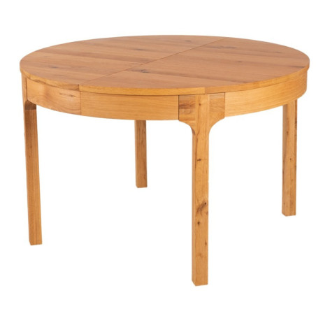 RONDE - Table de séjour ronde avec allonge 120/180