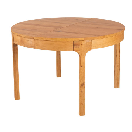 RONDE - Table de séjour ronde avec allonge 120/180