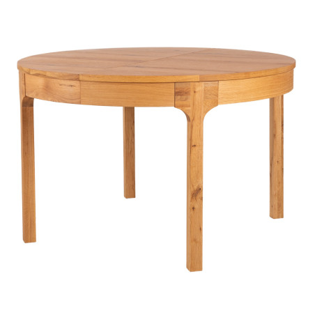 RONDE - Table de séjour ronde avec allonge 120/180
