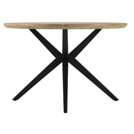 BOMBAY - Table de séjour ronde pied croix
