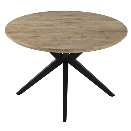 BOMBAY - Table de séjour ronde pied croix