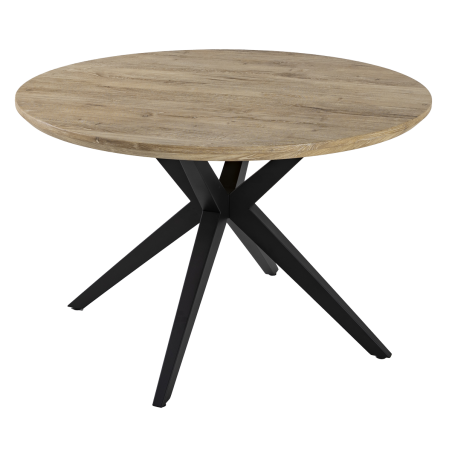 BOMBAY - Table de séjour ronde pied croix