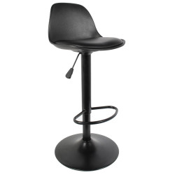 ISAK-Tabouret de bar Noir (lot de 2)
