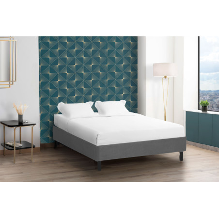 CONFORT - SOMMIER TAPISSIER  2 X 17 LATTES EN BOIS DE BOULEAU  HAUTEUR 20 CM 90 X 190 CM