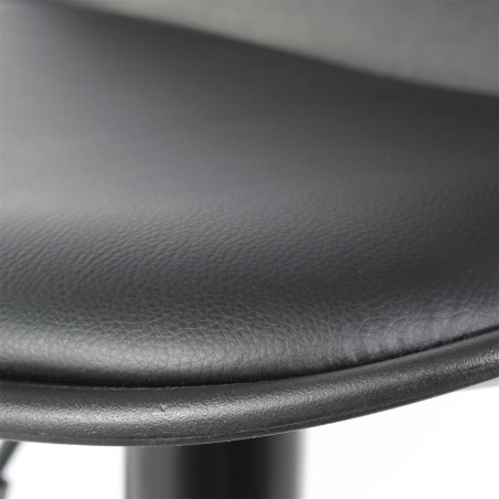 ISAK-Tabouret de bar Noir (lot de 2)