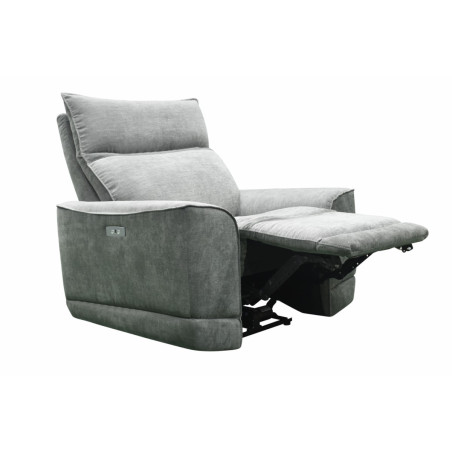 LOS ANGELES - FAUTEUIL RELAXATION ÉLECTRIQUE GRIS