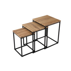 FACTORY - Tables gigognes (le lot de 3 tables) 2