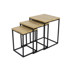FACTORY - Tables gigognes (le lot de 3 tables)