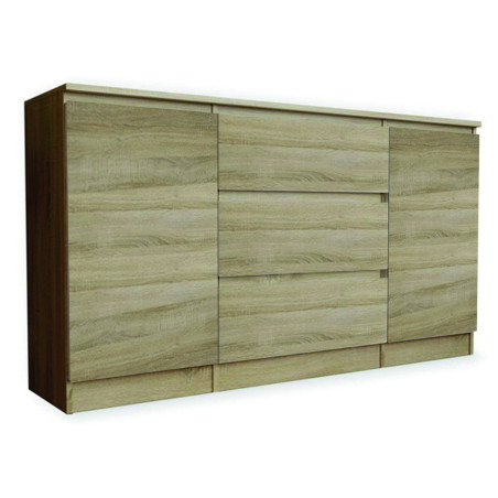 SHINE -MEUBLE BAS 2 PORTES 3 TIROIRS