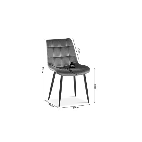 GOLDEN-chaises de séjour (lot de 2)