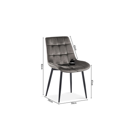 GOLDEN-chaises de séjour (lot de 2)