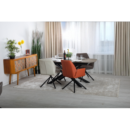 VANCOUVER-Fauteuil de séjour pivotant (lot de 2)