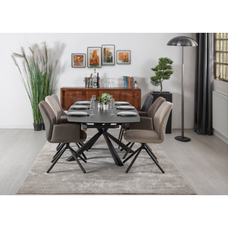 DEVONPORT - Table de séjour ronde - PIED TONO