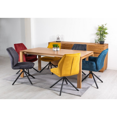 VERBIER - Table de séjour rectangulaire 1 allonge de 50 180/230