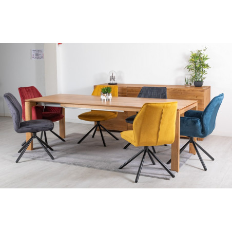 VERBIER - Table de séjour rectangulaire 1 allonge de 50 180/230