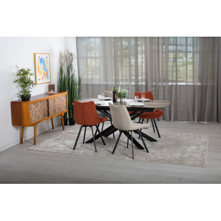 TOKYO-Chaise de séjour pivotante (lot de 2)