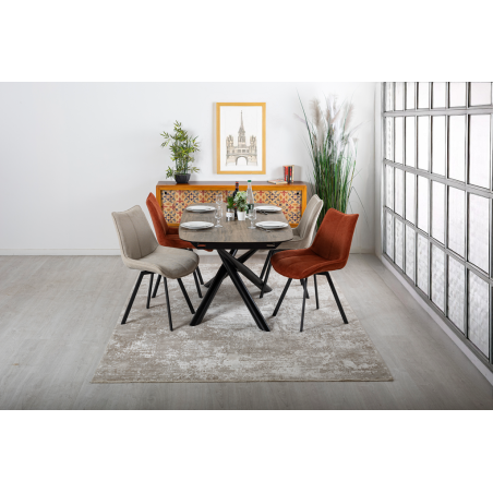 TOKYO-Chaise de séjour pivotante (lot de 2)