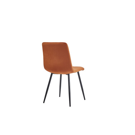 WASHINGTON-Chaise de séjour Vert bouteille (lot de 4) Couleur:Rouille