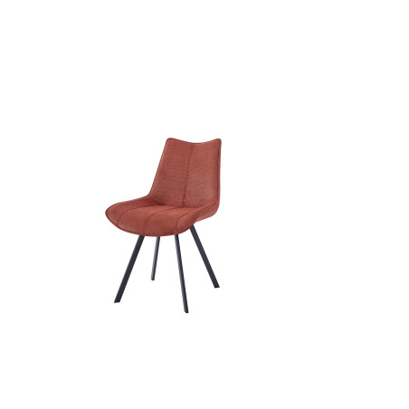 TOKYO-Chaise de séjour pivotante Beige (lot de 2) Couleur:Orange