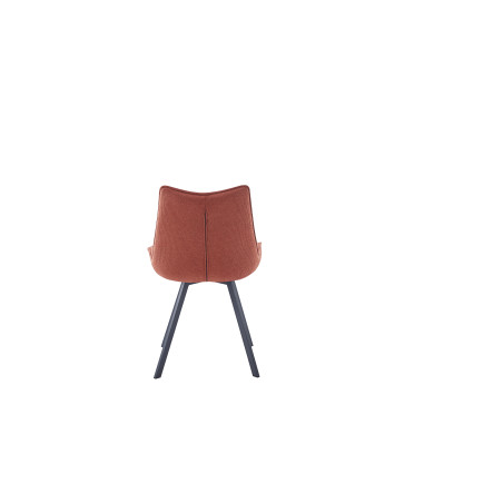 TOKYO-Chaise de séjour pivotante Beige (lot de 2) Couleur:Orange