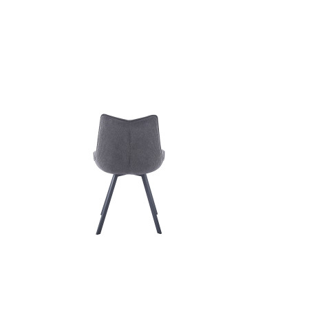 TOKYO-Chaise de séjour pivotante Beige (lot de 2) Couleur:Gris