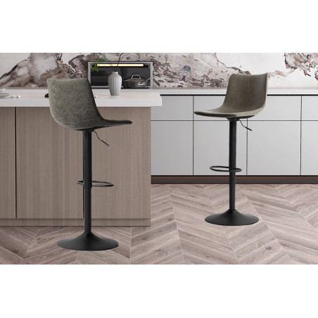 ELLERY-Tabouret de bar (lot de 2)