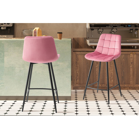 GOLDEN-Tabouret de bar (lot de 2)