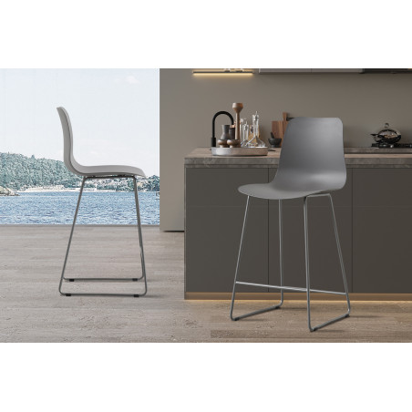 SAMARA-Chaise de comptoir (lot de 2)