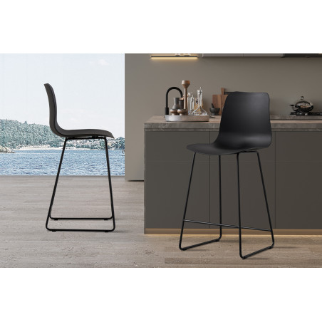 SAMARA-Chaise de comptoir (lot de 2)