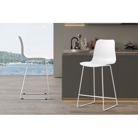 SAMARA-Chaise de comptoir (lot de 2)