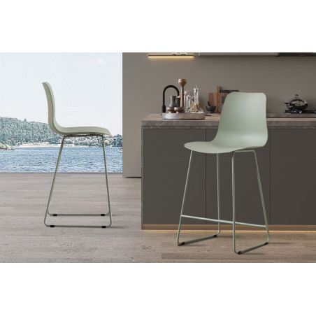 SAMARA-Chaise de comptoir (lot de 2)