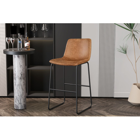MANCIA-Chaise de comptoir (lot de 2)