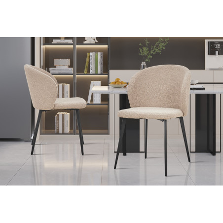 TOLEDO-Chaise de séjour (lot de 2)