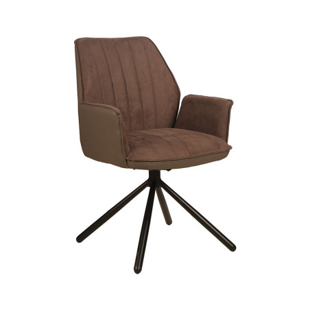 VANCOUVER-Fauteuil de séjour pivotant (lot de 2)