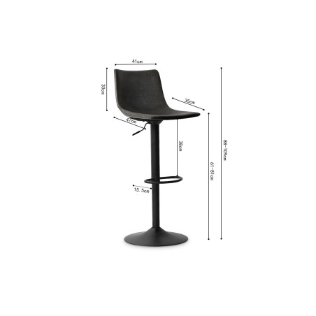 ELLERY-Tabouret de bar (lot de 2)