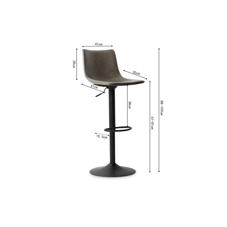 ELLERY-Tabouret de bar (lot de 2)