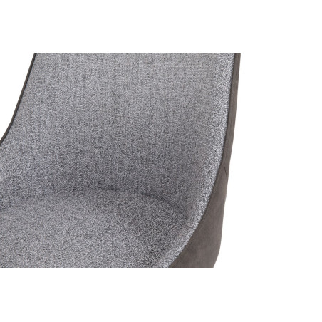 WINNIPEG-Chaise de séjour Gris (lot de 4)