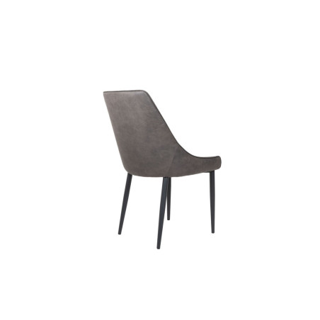 WINNIPEG-Chaise de séjour Gris (lot de 4)