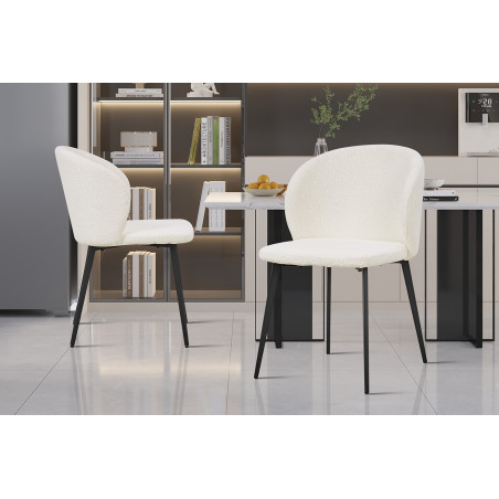 TOLEDO-Chaise de séjour (lot de 2)